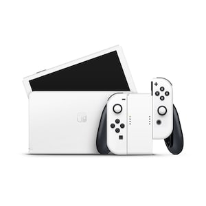 Helderwitte Nintendo Switch OLED-skin