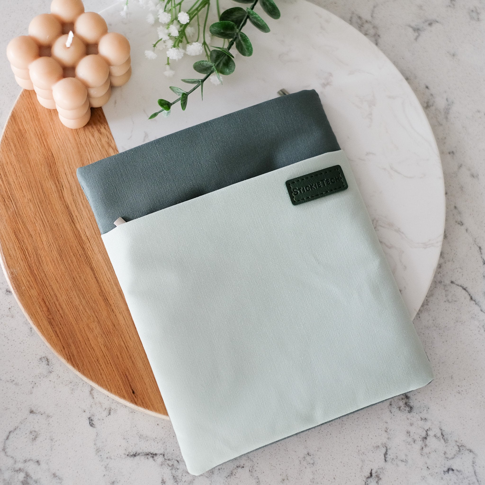 Evergreen Kindle Sleeve, Padded Water Resistant Ereader Pouch for Paperwhite 12th 7", 11th 6.8" & Kindle Basic 6", Minimalist Book Gift