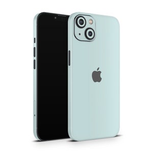 Dusty Blue Apple iPhone Skins