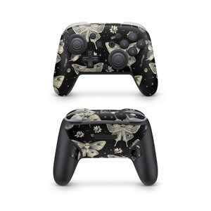 Oriental Moths Nintendo Switch Pro Controller Decal Skins