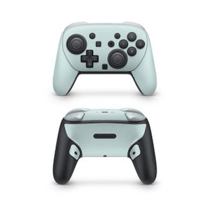 Dusty Blue Nintendo Switch Pro Controller Decal Skins