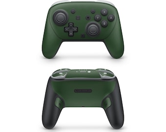 Pegatinas de color verde bosque para el mando Pro de Nintendo Switch