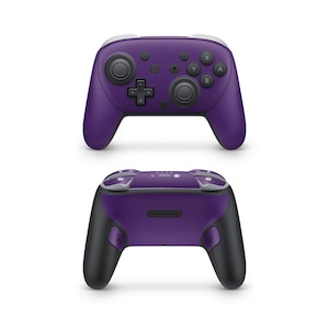 Pegatinas de color morado intenso para el mando Pro de Nintendo Switch