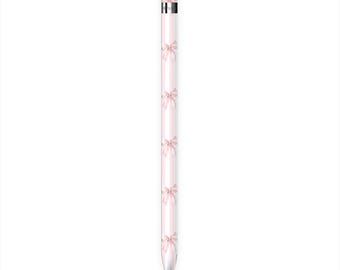 Pegatinas para Apple Pencil con diseño de lazos color rubor