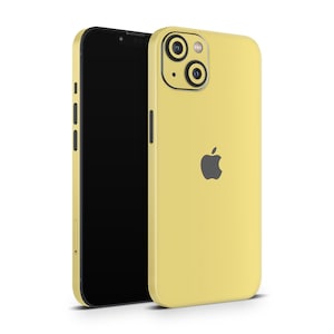 Senfgelbe Apple iPhone Skins