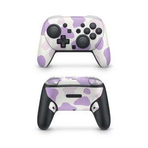Lavender Moo Moo Nintendo Switch Pro Controller Decal Skins