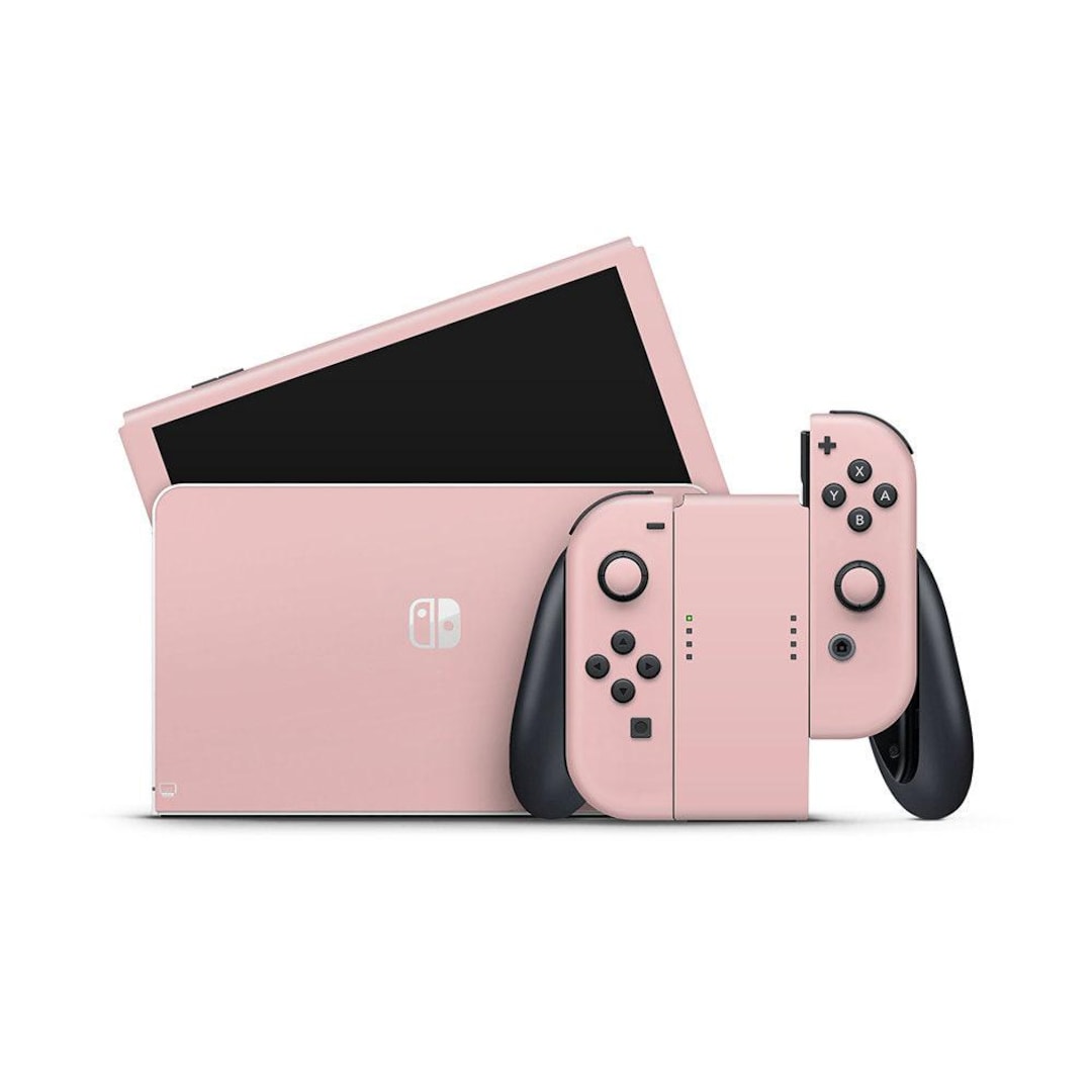 Mauve Pink Nintendo Switch OLED Decal Skin - Etsy