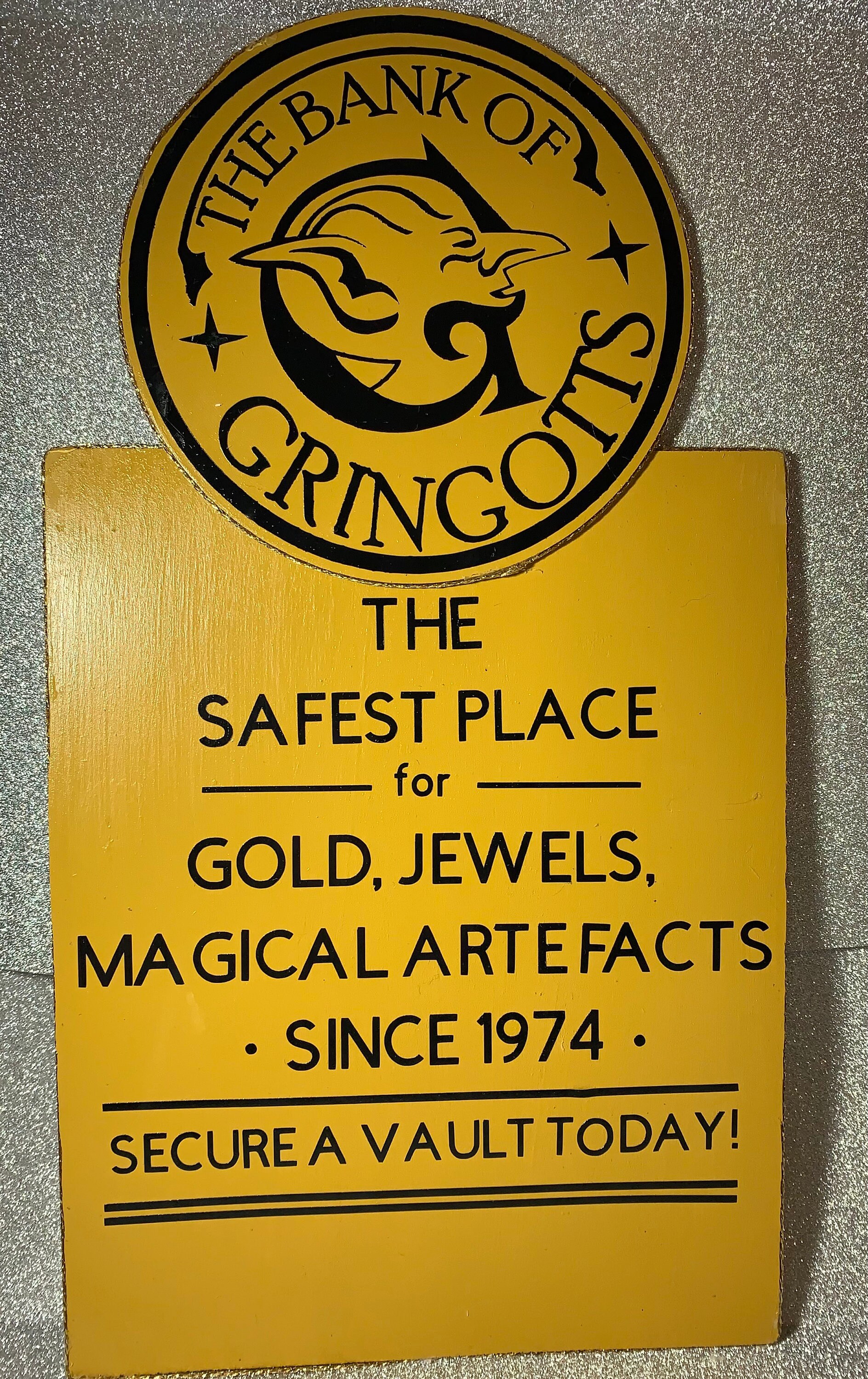 Gringotts Bank Sign | Etsy