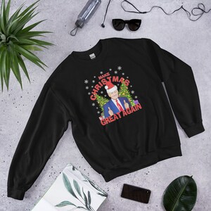 Original Festively Funny President Donald Trump Christmas Sweater