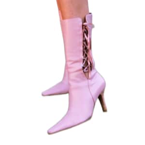 Lace up gogo boots