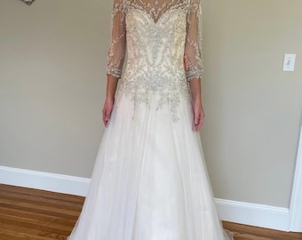 Beautiful Ronald Joyce Beaded Wedding Dress