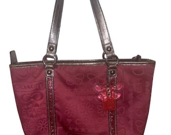 Vintage Coach Legacy Satchel – Patchwork Jacquard, Python