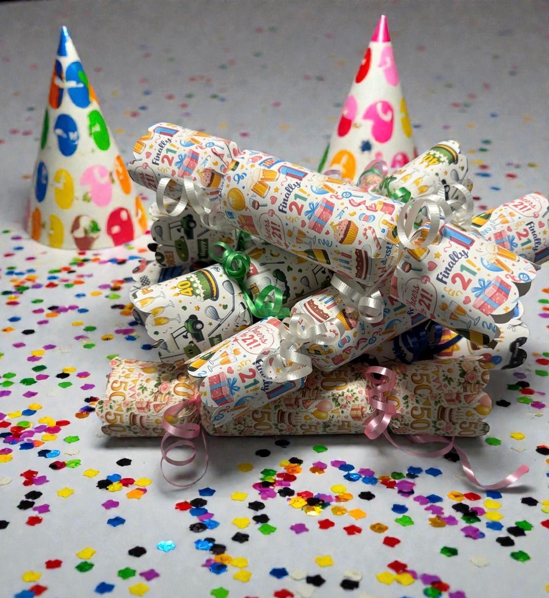 Milestone Birthday Luxury Table Crackers | Wedding, Birthday & Holiday ...