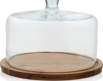 tall cake stand with dome