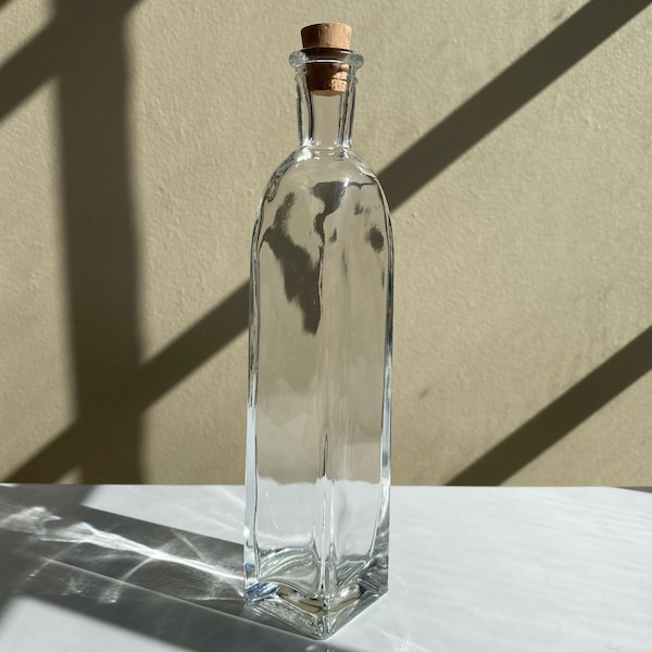 Italian Hand-Molded Glass Bottles - Vinegar Bottle 100ml