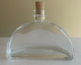 Italian Hand-Molded Glass Bottles - Half Moon Bottle 160ml
