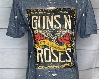 distressed band tees