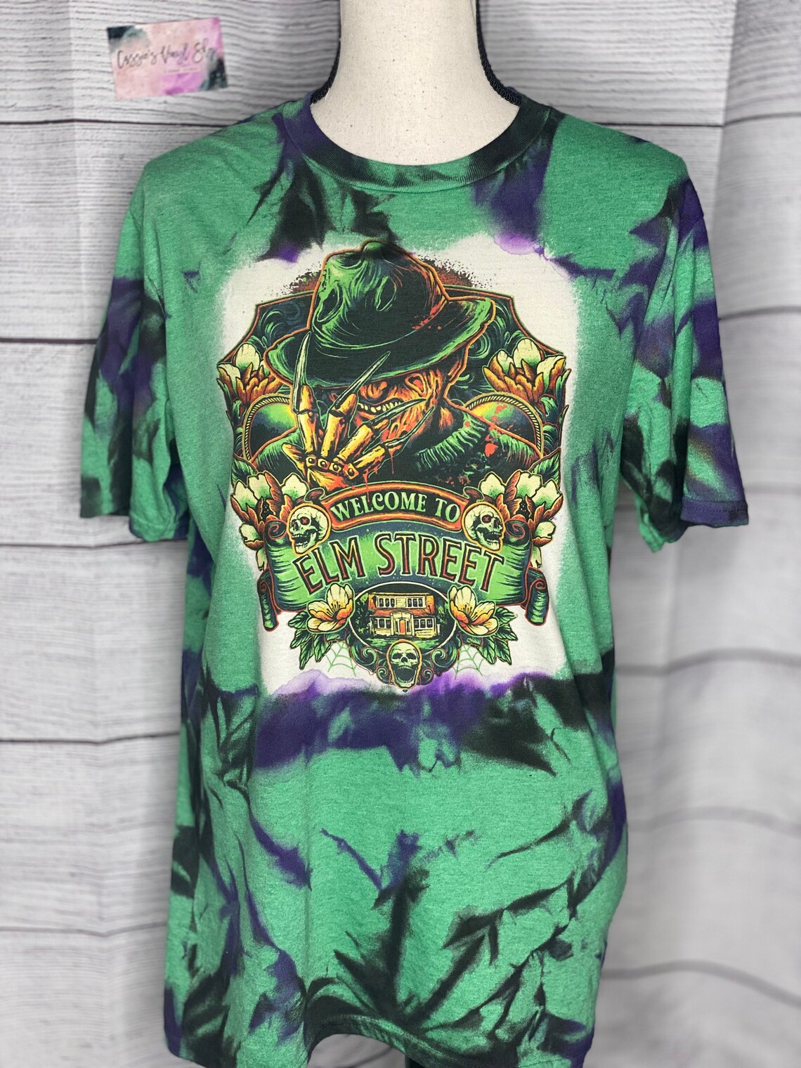 freddy krueger bleached shirt