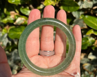 Natural Chinese Quartz Bangle Bracelet 58mm