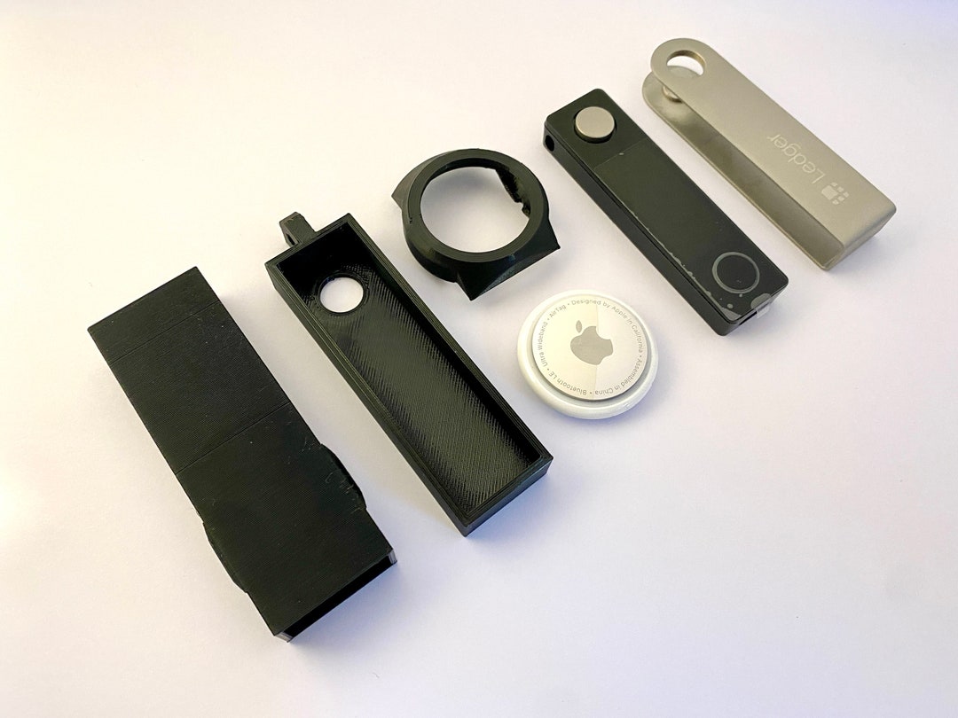 Ledger Nano X & Apple AirTag Keychain 3D Printed Case Crypto Wallet