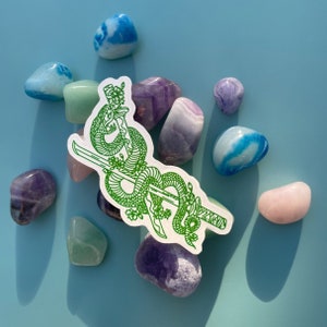 Green Jade Dragon Sticker