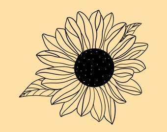 Sunflower Procreate Stamp
