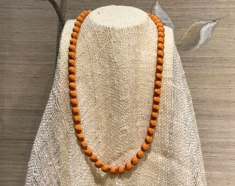 Necklace | Silk Necklace | Short Silk Necklace | Mulberry Wood-wrapped Silk | Luxury | Graceful, Elegant Style.