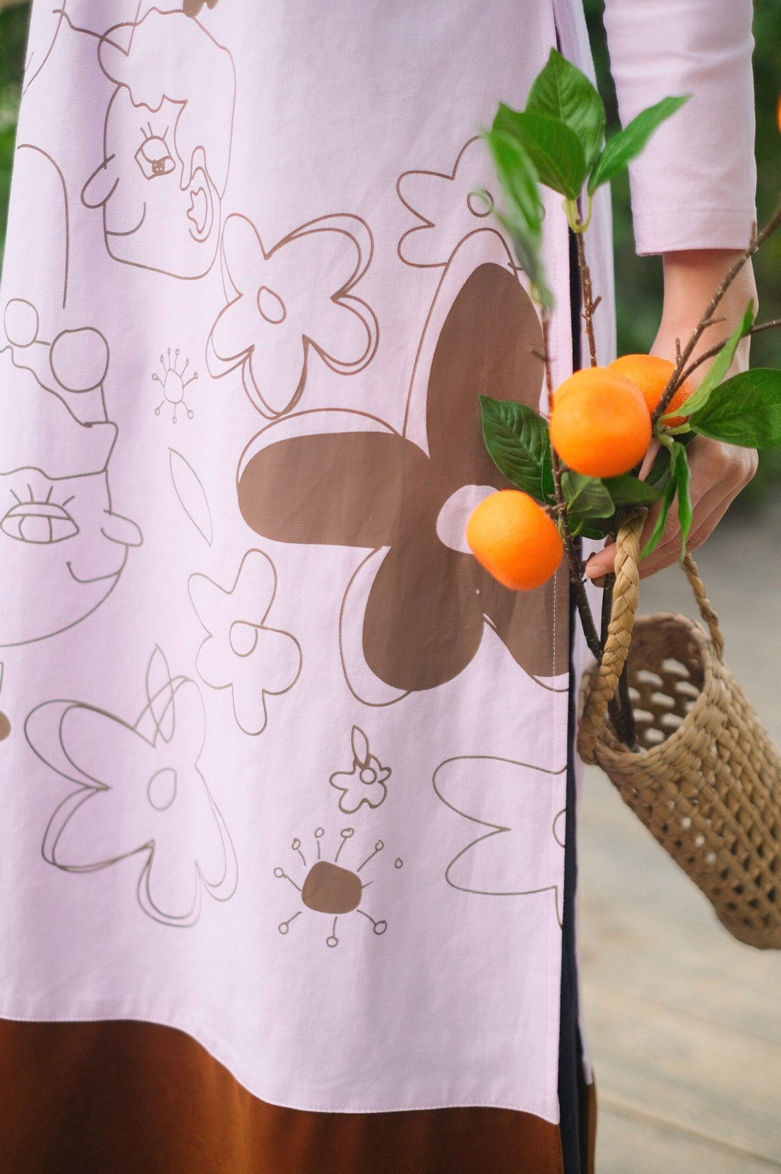 Vietnamese Ao Dai, Linen Ao Dai, Linen Fashion, Ao Dai Vietnamese