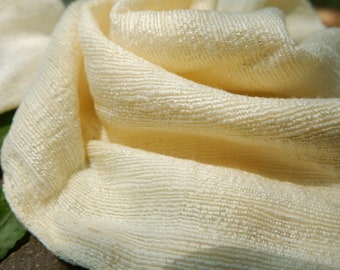 Silk Face Towel, Organic Mulberry Silk Face Washcloth, Biodegradable, Smooth, Luminous Skin, Natural Pure Silk,Mothers Day Gift,