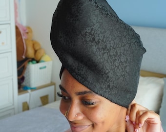 Silk Hair Drying Towel, Mulberry Silk Hair Wrap, Natural Dyed Anti Frizz Hair Towel, Handmade Pure Silk Turban, Quick Drying, Gift For Her