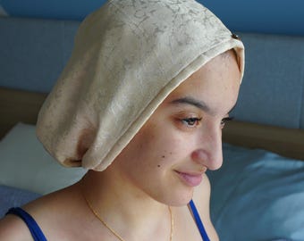 Silk Hair Drying Towel, Mulberry Silk Hair Wrap, Natural Dyed Anti Frizz Hair Towel, Handmade Pure Silk Turban, Quick Drying, Gift For Her