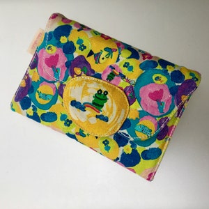 Geldbörse aus Baumwolle, Damen| Kind| Teen Wallet, Kleines Damen Portemonnaie, Baumwollmalerei Portemonnaie, Geschenk für Frauen| Jugendliche| Kinder, Valentinstag Geschenk