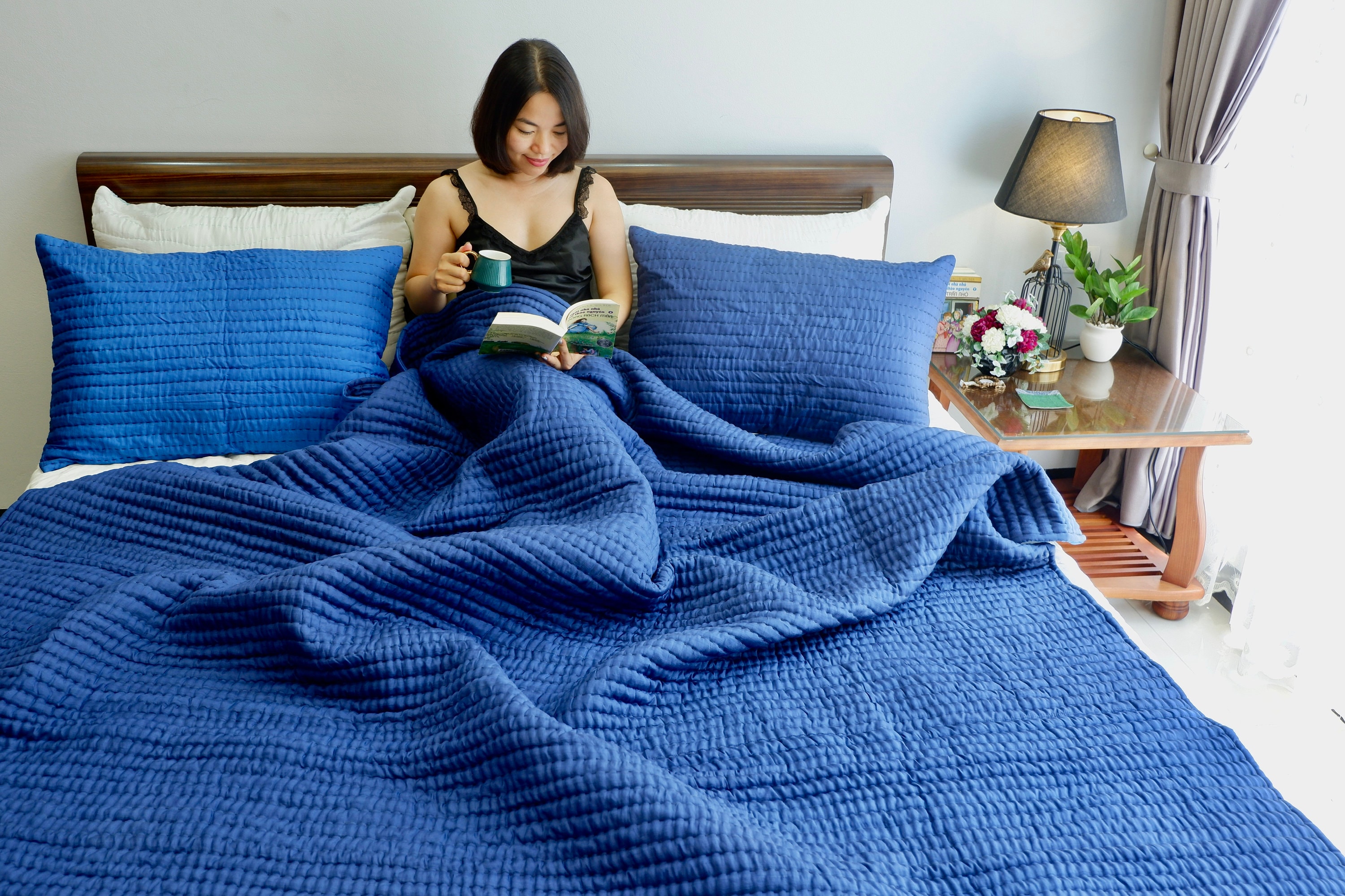 Silk Blanket Luxury Silk Blanket Straight Line Etsy