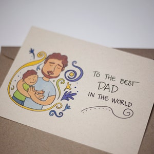 Father's Day GREETING CARD - CUSTOMISABLE