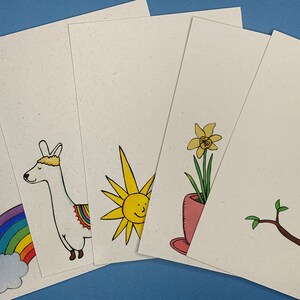 Juego de 5 x TARJETAS DE FELICITACIÓN personalizables -Cualquier ocasión 12 X 17 CM