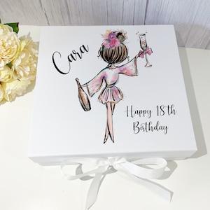 Personalised Birthday gift box. 18th birthday gift box 21st birthday, 30th birthday, 40th birthday, girls birthday gift idea, gift box