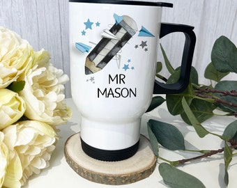 Personalised Teachers Travel Mug, Male Teacher Gifts, Teachers Gift, Thank you Gift, End of Term Gift