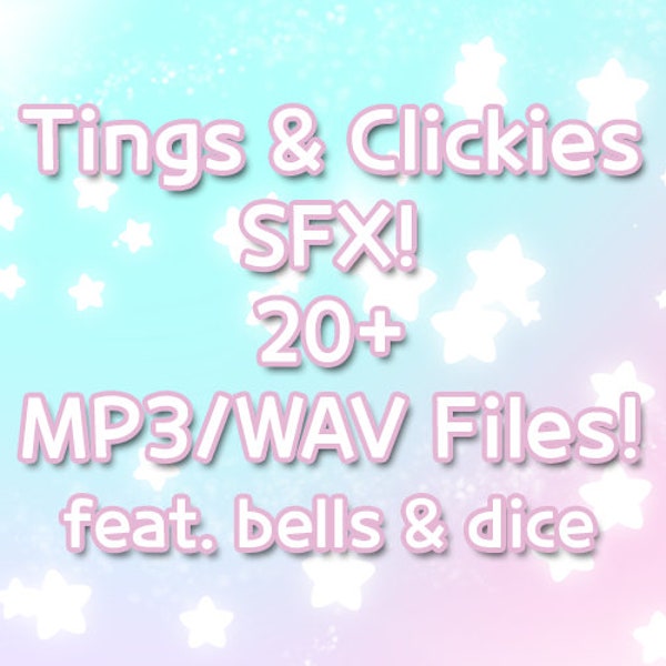 ¡Más de 20 paquetes de efectos de sonido Tings & Clickies!