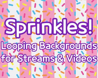 ¡Chispitas de colores! Fondos en bucle para transmisiones y videos - vtuber, streamer, pngtuber