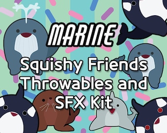 Kit de lanzamientos y SFX de Marine Mammal Squishy Friends para el sistema de lanzamiento integrado Twitch (T.I.T.S.)