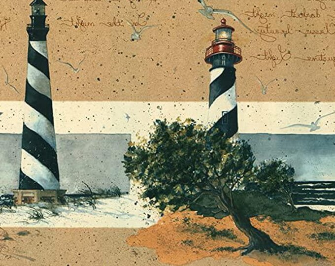 Coastal Lighthouse Prepasted Wallpaper Border 15ft X 9.5in - Scenic ...
