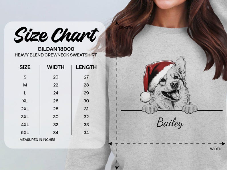 Personalised Dog Name Xmas Sweatshirt Christmas Sweater Custom