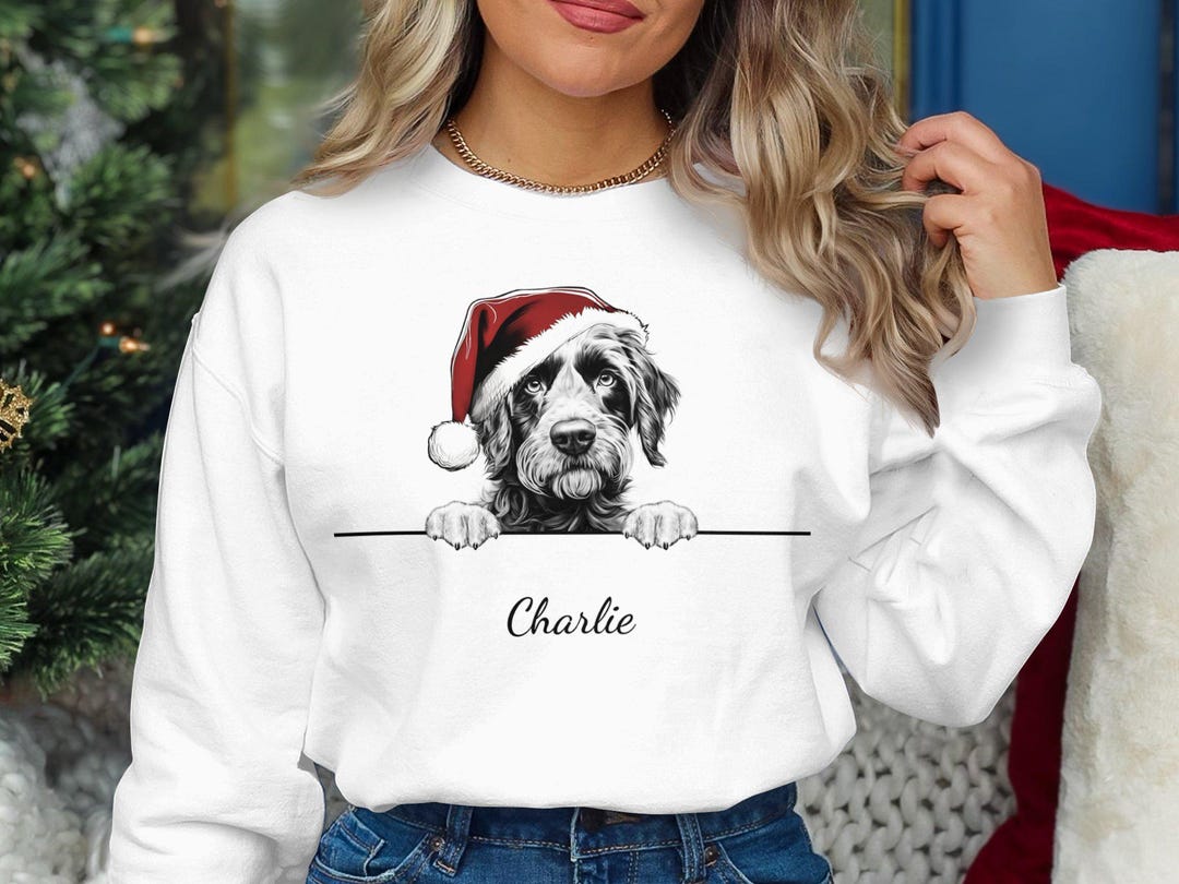 Personalised Pudelpointer Dog Name Xmas Sweatshirt Christmas Sweater
