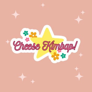 Cheese Kimbap! Sana Sticker / Twice Sticker / Kpop / Holo, Matte Vinyl and Laminated Vinyl  / Die Cut with Easy Peel Off