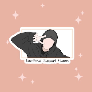 Mr Bang Chan: ¡humano de apoyo emocional! Pegatinas de Stray Kids de vinilo mate y vinilo laminado troquelado de Kpop con fácil despegado