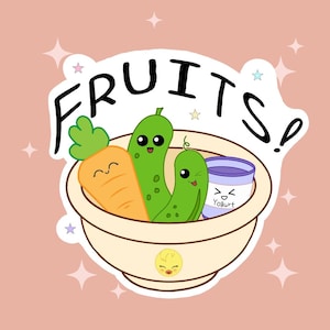 Fruit volgens SKZ Felix Quote Sticker Kpop Paper Matte Vinyl en gelamineerd vinyl gestanst met gemakkelijk los te maken