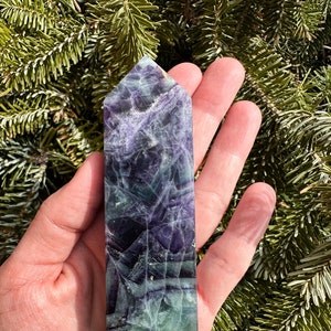 Purple and Green Fluorite Tower | Fluorite | Fluorite Tower
