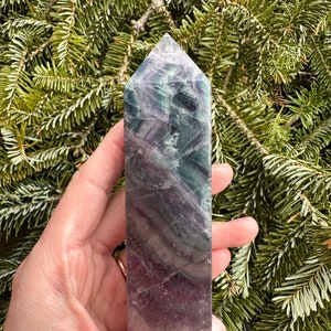 Purple and Green Fluorite Tower | Fluorite | Fluorite Tower