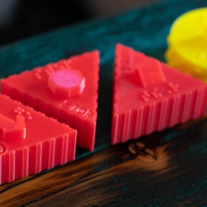 3D universele kernwoordenschat tactiele leerblokken - SET VAN 4
