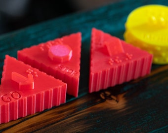 3D Universal Core Vocabulary Tactile Learning Blocks - SET OF 4